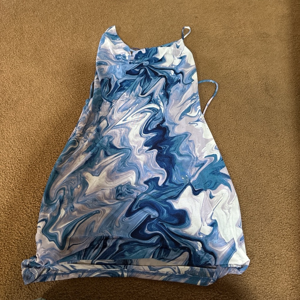 Marble swirl dress